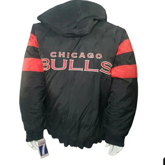 Chicago Bulls NBA Logo 7Full Zip Hooded Men's Size XL Jacket NWT VTG - Picture 2 of 11